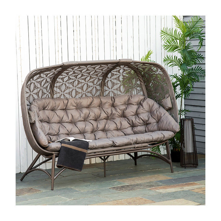 Εξωτερική στέκεται W85xL205xH142cm Garden Egg Καρέκλα με κούφιο σεντόνι και μοντέρνο στυλ
