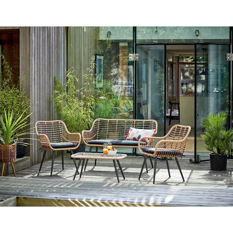 Μεταμορφώστε τον κήπο σας με το AJUNION 4 Piece All Weather Wicker Set